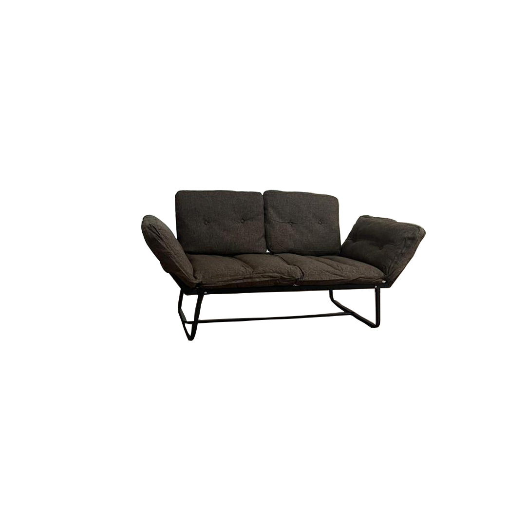 Violette Metal Frame Futon Love Seat - Compact and Stylish Space Saver