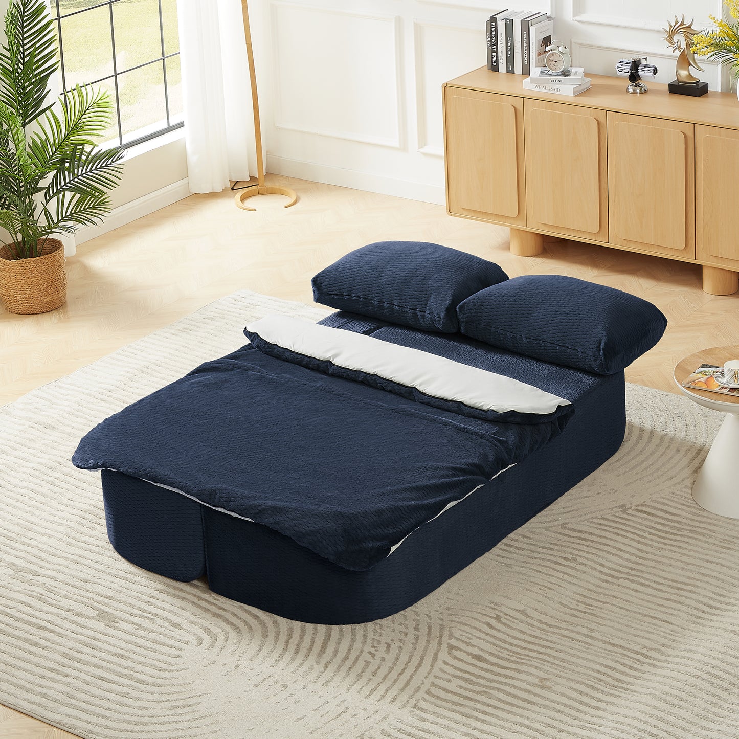 Convertible Sleeper Sofa - Modern Folding Futon for Small Spaces