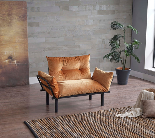 Sona Futon Love Seat - Compact and Cozy Seating Solution