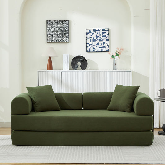 Folding Sofa Bed - 78.5' Convertible Couch Bed with Pillows