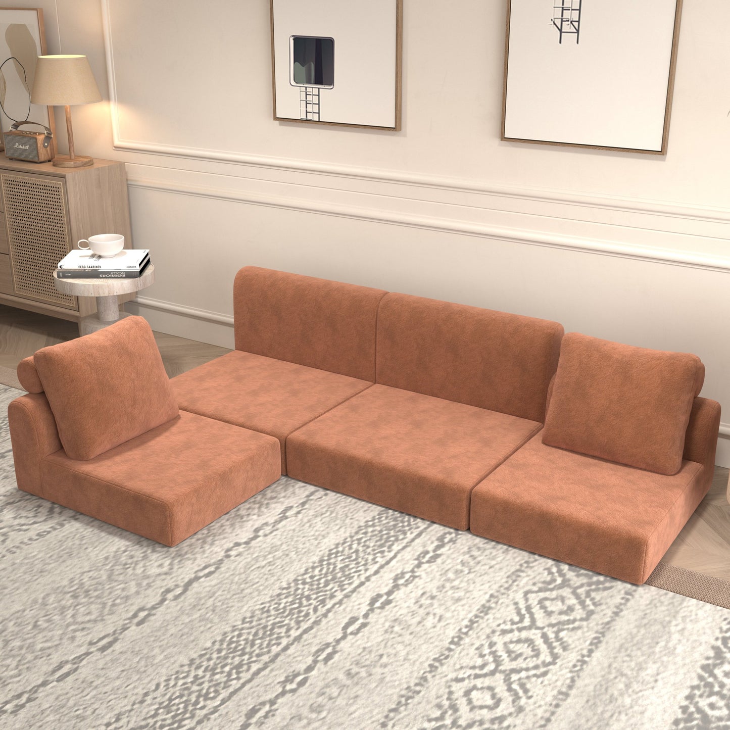 Convertible Folding Sofa Bed – Multi-Functional Sleeper Chair with Memory Foam