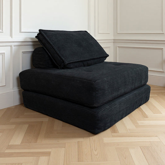 Folding Sofa Bed - Multi-Functional Futon with Pillow for Compact Spaces