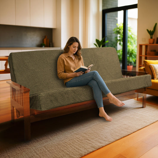 Memory Foam Infused Full Futon Mattress – Washable Cover, Heavy-Duty Zipper, Foldable Sofa Bed Cushion