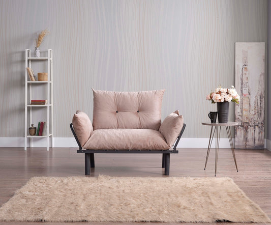 Sona Futon Love Seat - Space Saving Convertible Sofa