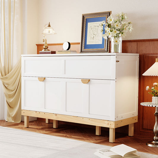 Queen Size Murphy Bed in White - Space-Saving Comfort for Small Apartments